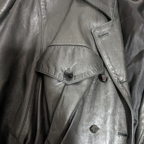 80's Vintage Leather Jacket Maxfield Parrish London - Picture 3 of 5